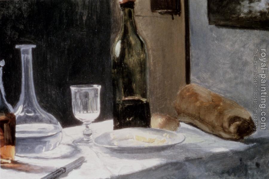 Claude Oscar Monet : Still Life With Bottles